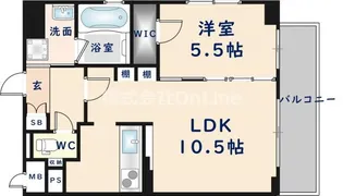 BO BEDRE KOSAKA【2階】の間取り