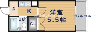 ラフィーネ小若江【3階】の間取り