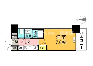プレサンス玉造ザ・ライブ【12階】の間取り