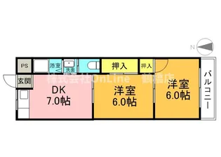 西林マンション【2階】の間取り
