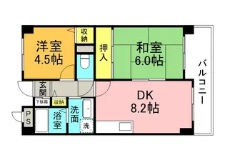 シロハイヌ吉田【3階】の間取り
