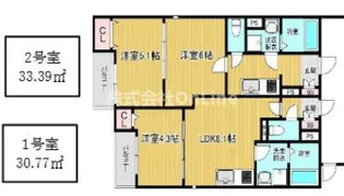 Lino久宝寺【3階】の間取り