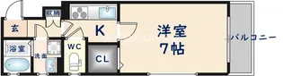 クリエオーレ小若江【3階】の間取り