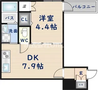F_asecia_KOBE【1階】の間取り