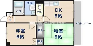 カルム東大阪【8階】の間取り