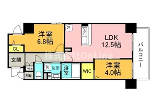 リアライズ小路駅前【2階】の間取り
