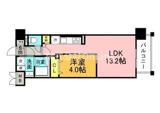 ラ・フェスタ真田山【2階】の間取り