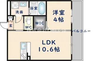 グランパシフィック長瀬スクエア【2階】の間取り