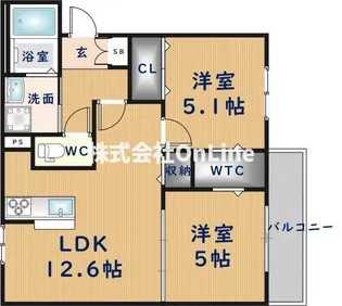 メゾン・ド・サカエⅢ【3階】の間取り