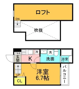 レジーナ深江南【1階】の間取り