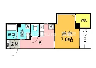 クイーンライフ東今里【9階】の間取り