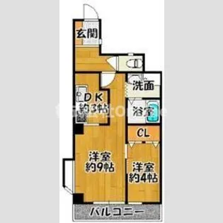 ライオンズマンション八尾第二【204号室】の間取り
