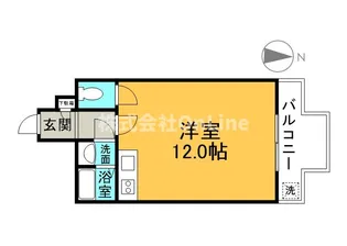 グローリーハイツ東成【2階】の間取り