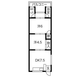 山田マンション【3階】の間取り