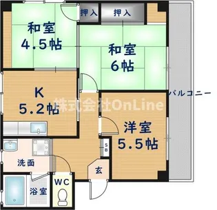 永和ハイツ【2階】の間取り