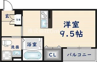 グランデロート久宝寺【2階】の間取り