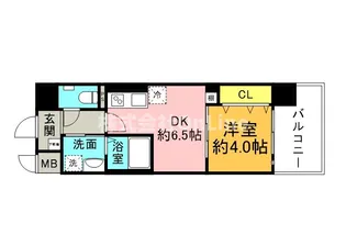 エグゼ大阪CITYオースティン【2階】の間取り