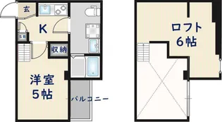 コンフォール大阪【1階】の間取り