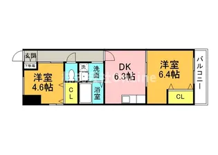 VIVID FIELD OSAKA【3階】の間取り