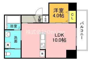 フォーゼ舟橋町【7階】の間取り