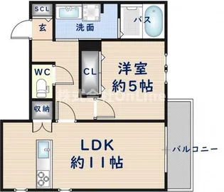 リーリエ【3階】の間取り