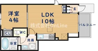 ブローテ花園【1階】の間取り