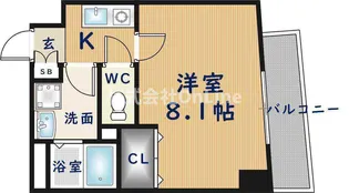 アベニューリップル小阪【1階】の間取り