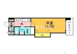 Luxe天王寺【11階】の間取り