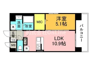 アストラルグラミ阿倍野【1階】の間取り