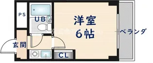 サンライフ近大【1階】の間取り