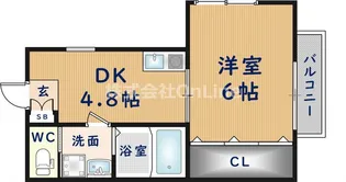 第5テラダハイツ【1階】の間取り