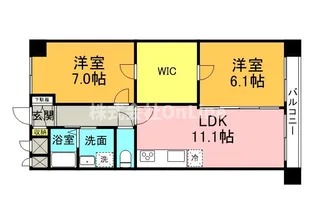 シルバーハイツ【3階】の間取り