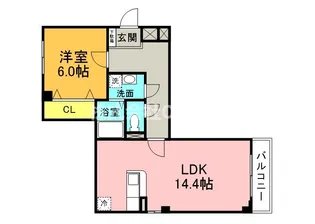 フォーリスト リヴァー【1階】の間取り