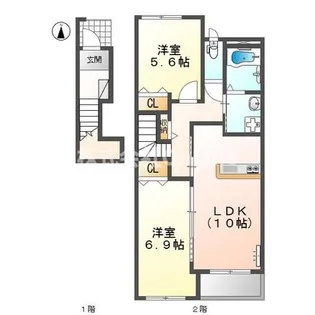 カームメゾン久宝寺 の間取り