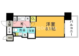 グラマシー京橋【6階】の間取り