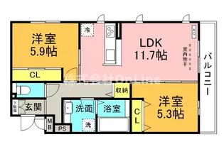 プリマベーラ巽東【3階】の間取り