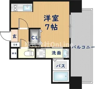 ドゥーエ森ノ宮【2階】の間取り