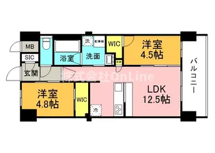 スプランディッド城東関目【6階】の間取り