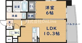 BO BEDRE KOSAKA【5階】の間取り