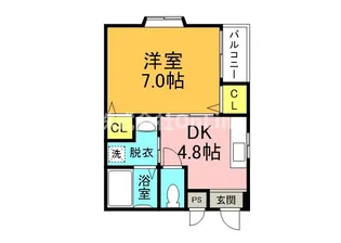 プランドール【3階】の間取り