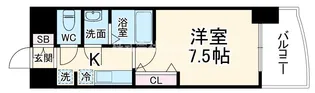 Luxe布施南【10階】の間取り