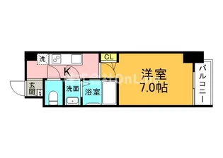 グランパシフィック天王寺南【3階】の間取り