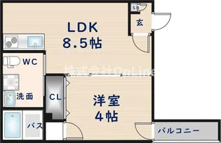 ルミエール長瀬【2階】の間取り