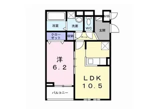 ロイヤルメゾン北巽 1【2階】の間取り