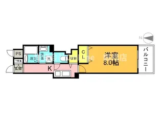 メゾンルージュ小橋【4階】の間取り