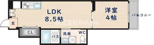 ルミエール長瀬【2階】の間取り