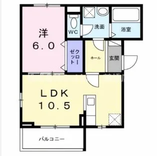 ロイヤルメゾン北巽 Ⅱ【1階】の間取り