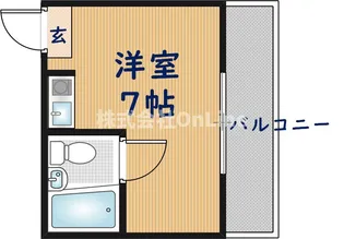 ドラゴンハイツ23【1階】の間取り