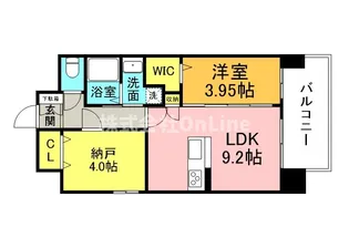 グランステディ城東中央【3階】の間取り
