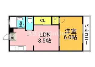 エルテ大今里【2階】の間取り